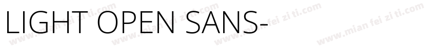LIGHT OPEN SANS字体转换